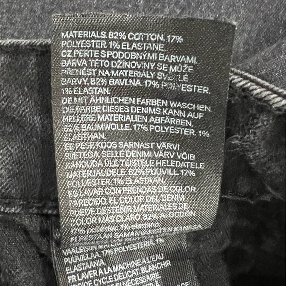 H&M &denim Black Regular Waist Ankle Skinny Jeans size 30 Women's - Picture 5 of 5